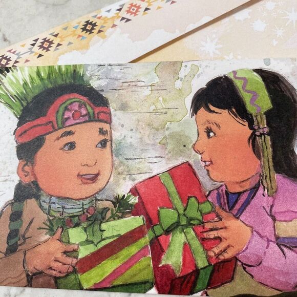 St. Labre Indian School Many Aho's! Merry Christmas Holiday Greeting Card - Picture 3 of 8